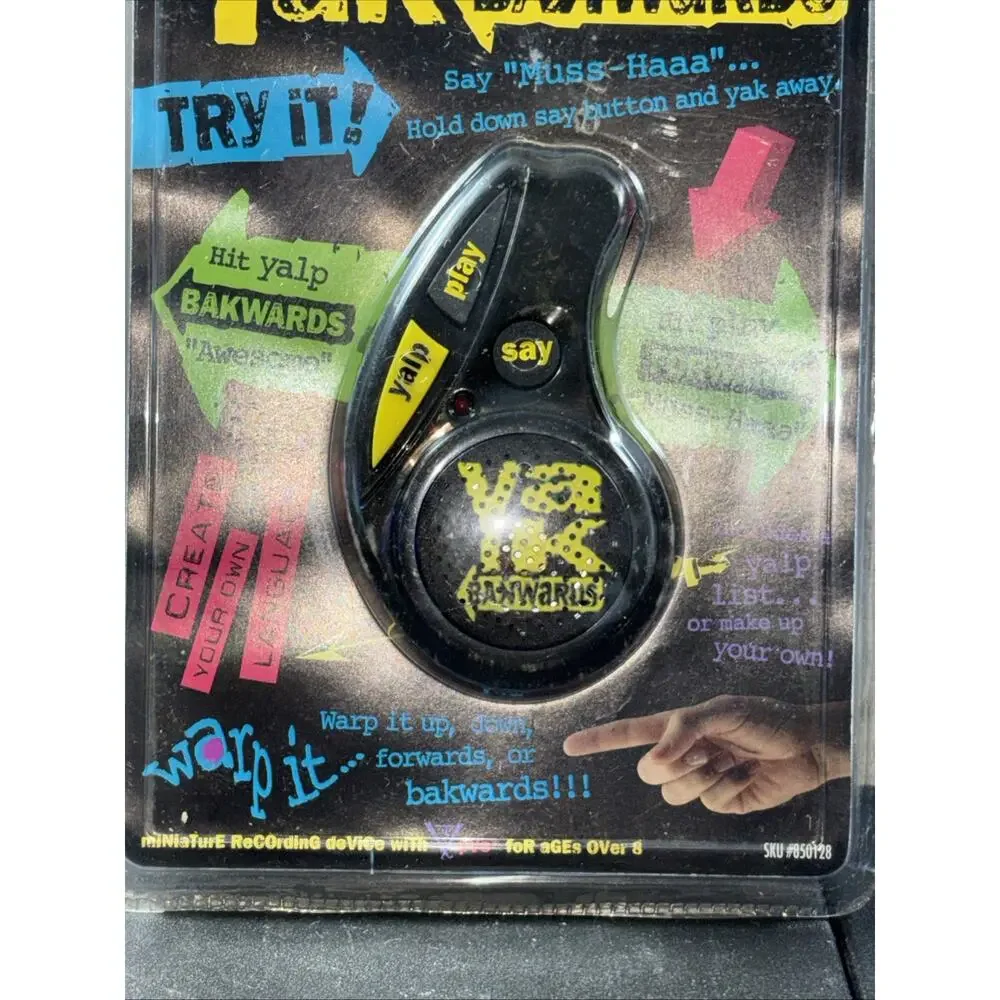 1996 Yak BakWards Audio Recording toy Yes! Gear
